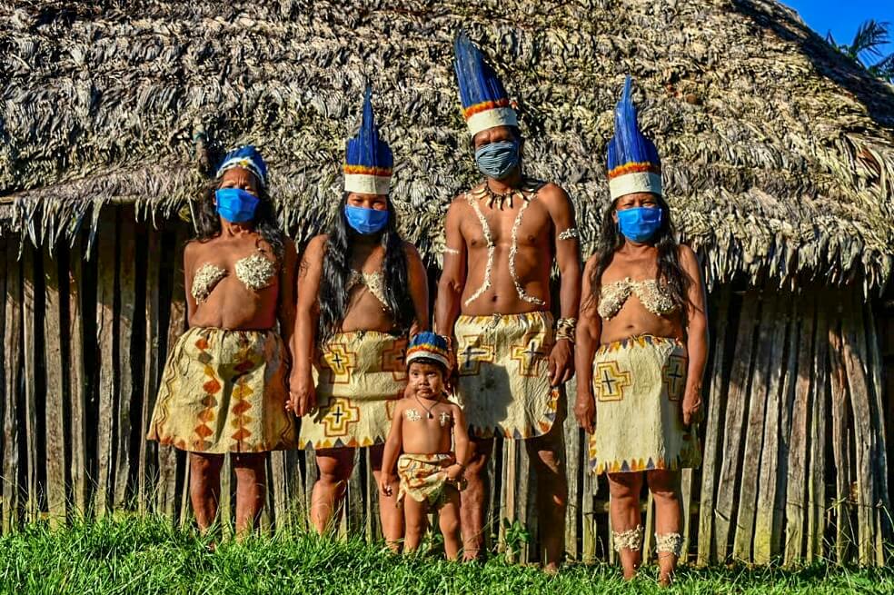 Indígenas huitoto de la Amazonía colombiana.  / Tatiana de Nevo - AFP