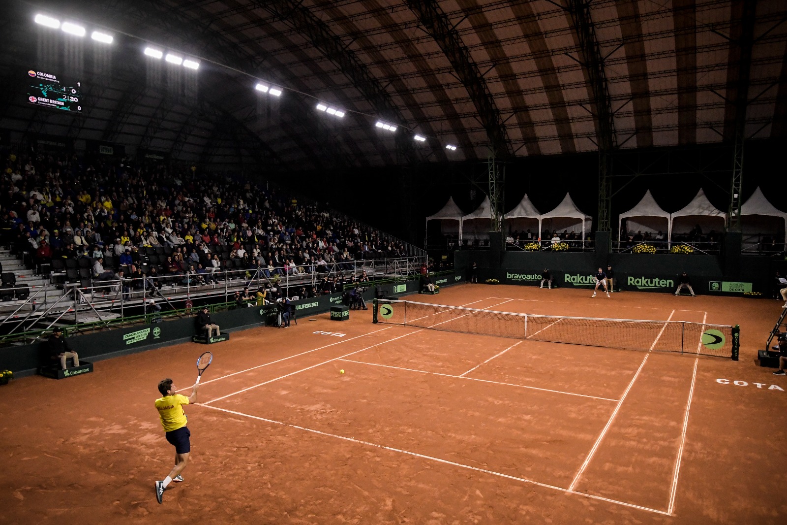 Partido entre Nicolás Barrientos y Cameron Norrie en el Pueblo Viejo Country Club.