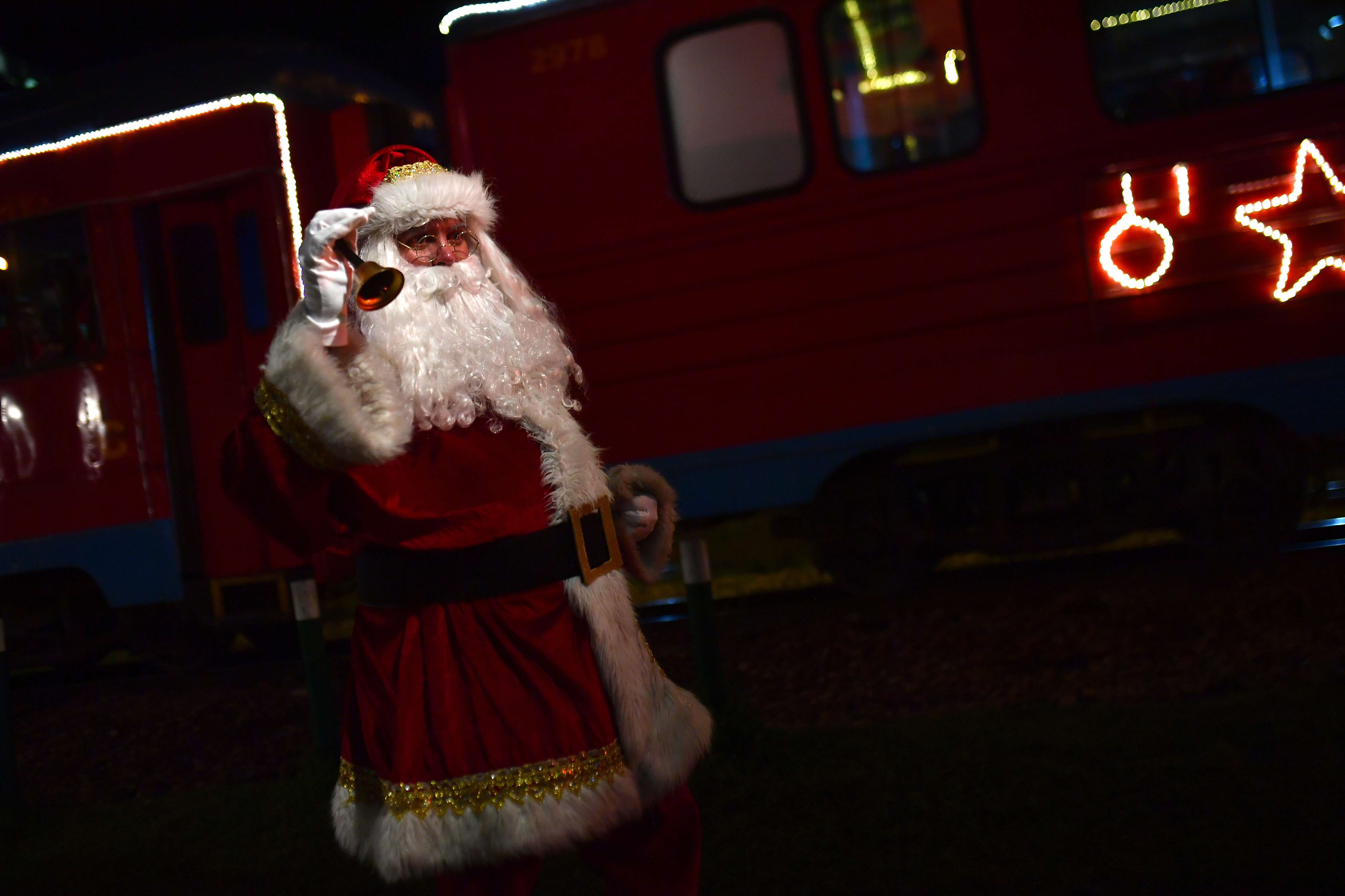 Tren de la Sabana en época decembrina