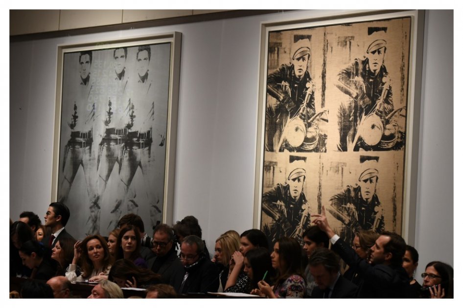 Las obras "Triple Elvis" y "Four Marlons".