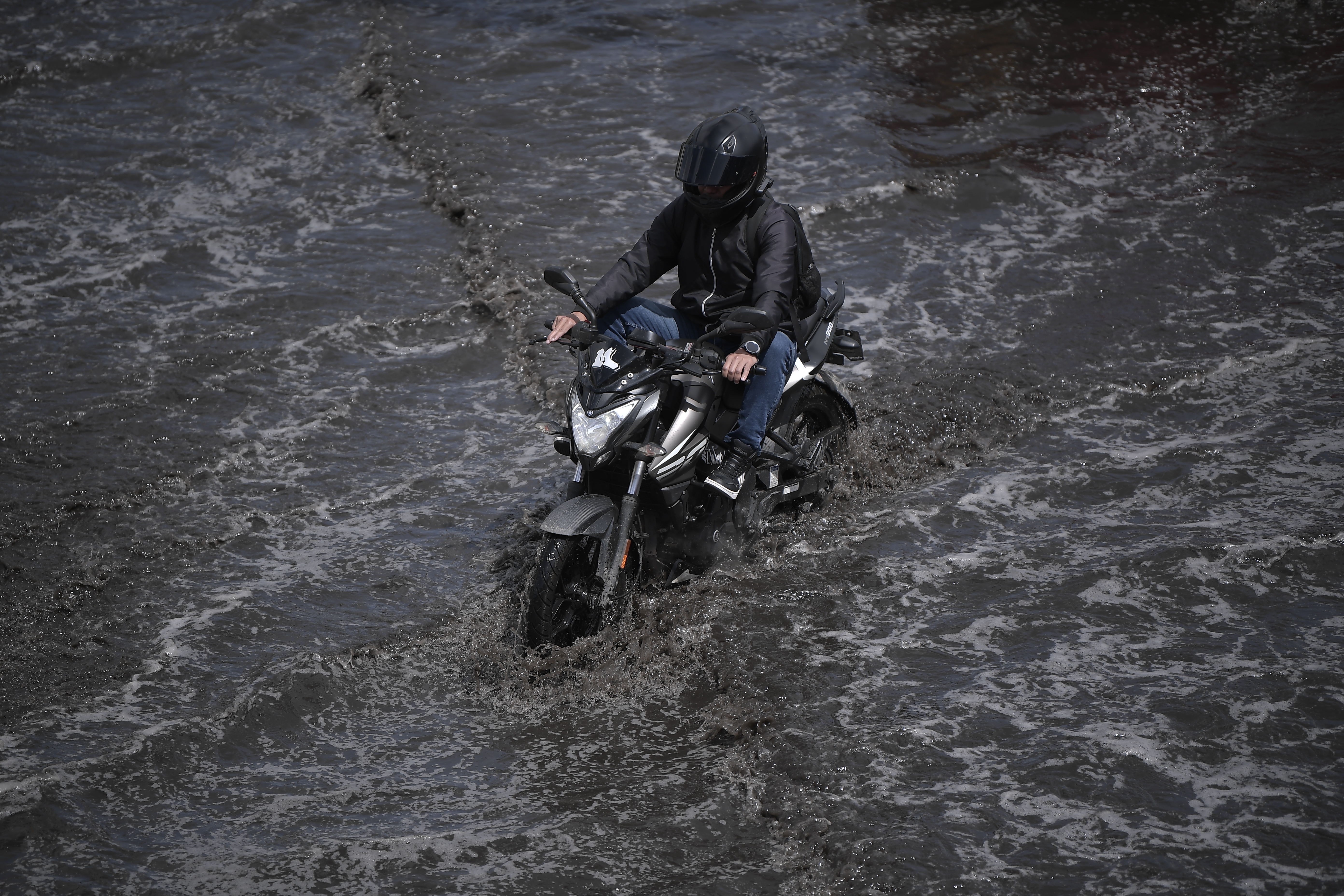 Lluvias que afectan la movilidad en Bogotá.