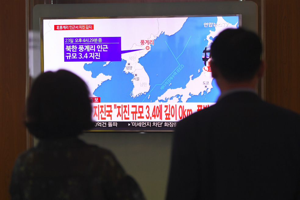 Por posible réplica de ensayo nuclear, sismo de 3,5 grados sacude Corea del Norte