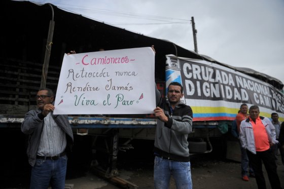 Este es el día 36 del paro camionero. /Cristian Garavito.