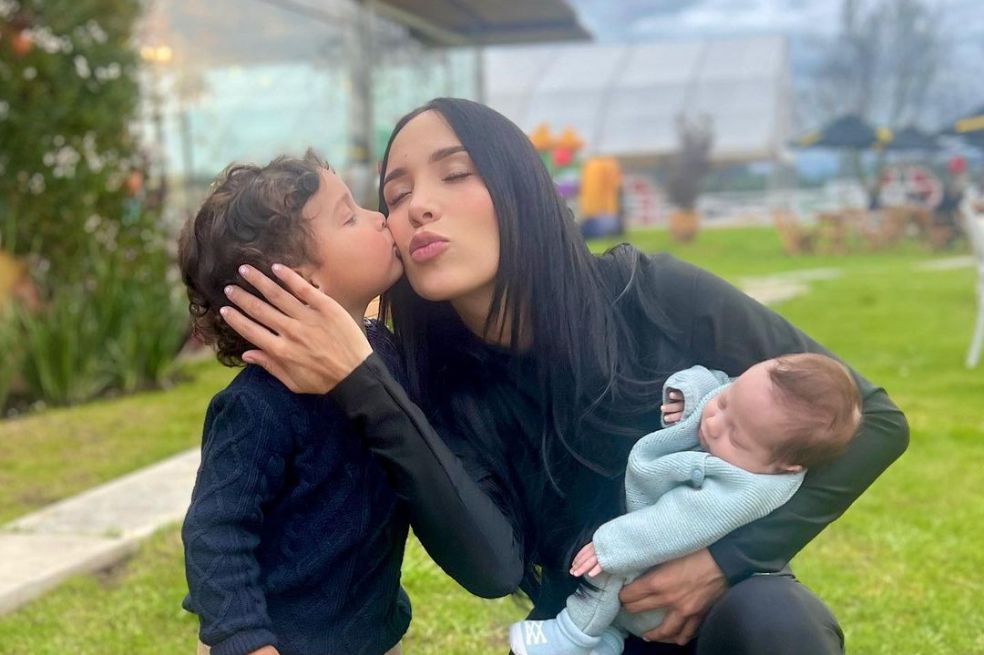 Luisa Fernanda W vivió susto con sus dos hijos Domenic y Máximo