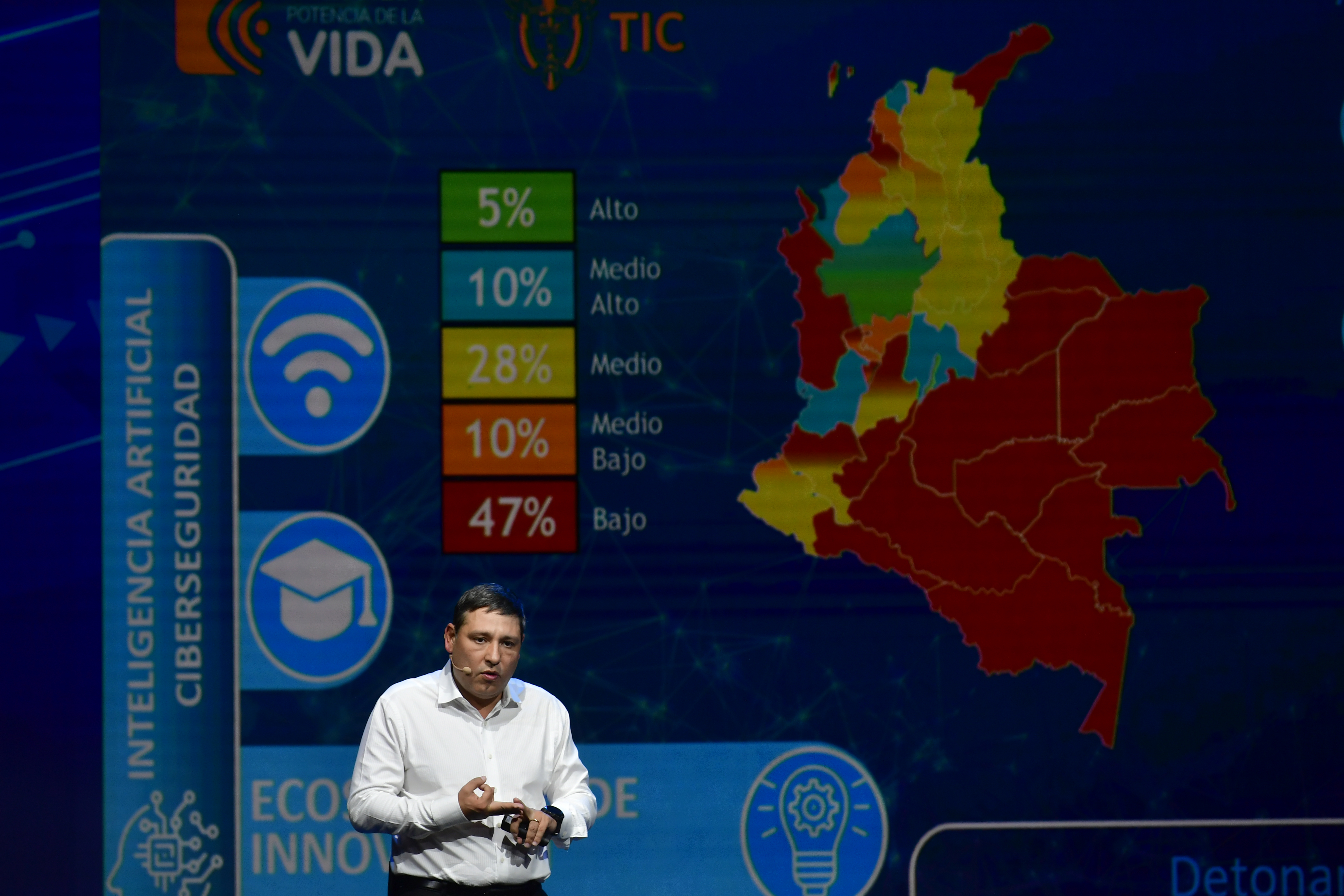 Ministro de las TIC, durante el lanzamiento del programa Potencia Digital.
