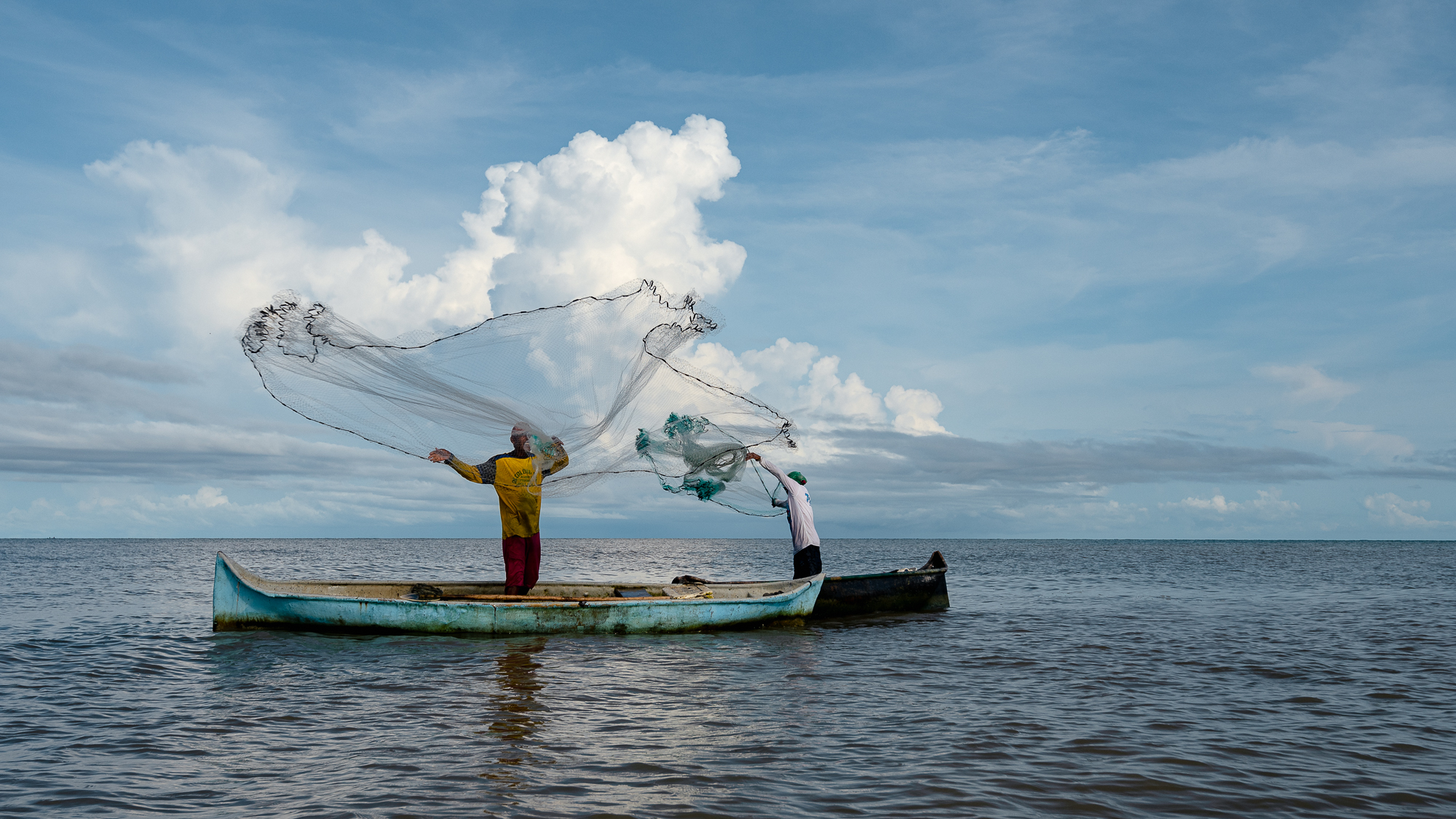 “Un pescador que tira una atarraya no es una persona cualquiera; detrás de eso hay un trasfondo muy importante”, dice Olga Burgos.