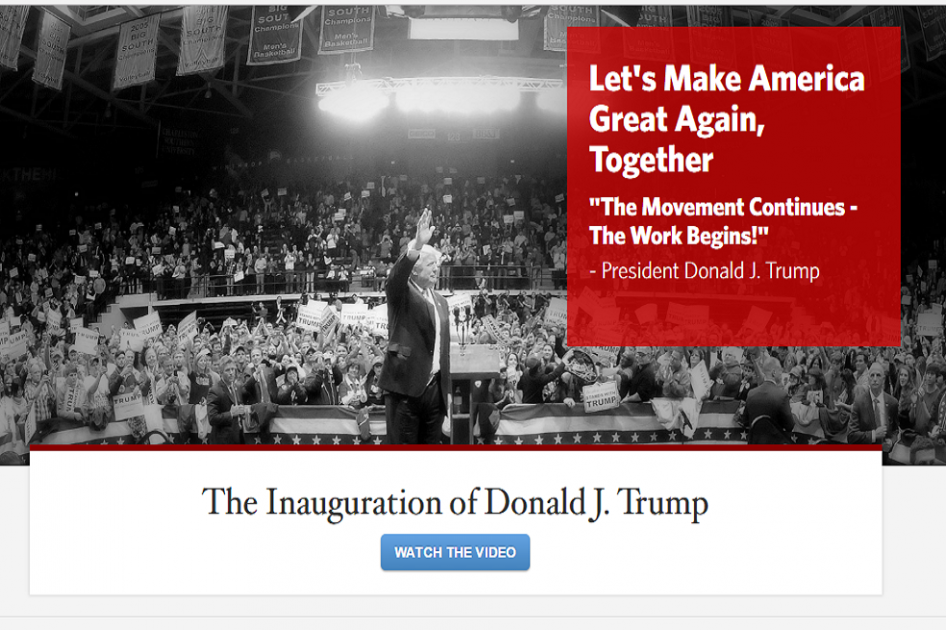 Esta es la nueva página web de la Casa Blanca. / Foto: WhiteHouse.gov