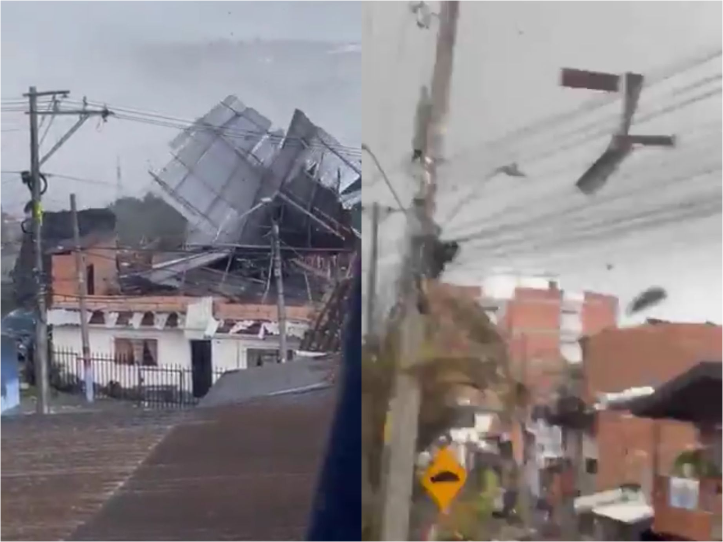 Fuerte vendaval en Yarumal dejó más de 30 viviendas sin techo y decenas afectadas