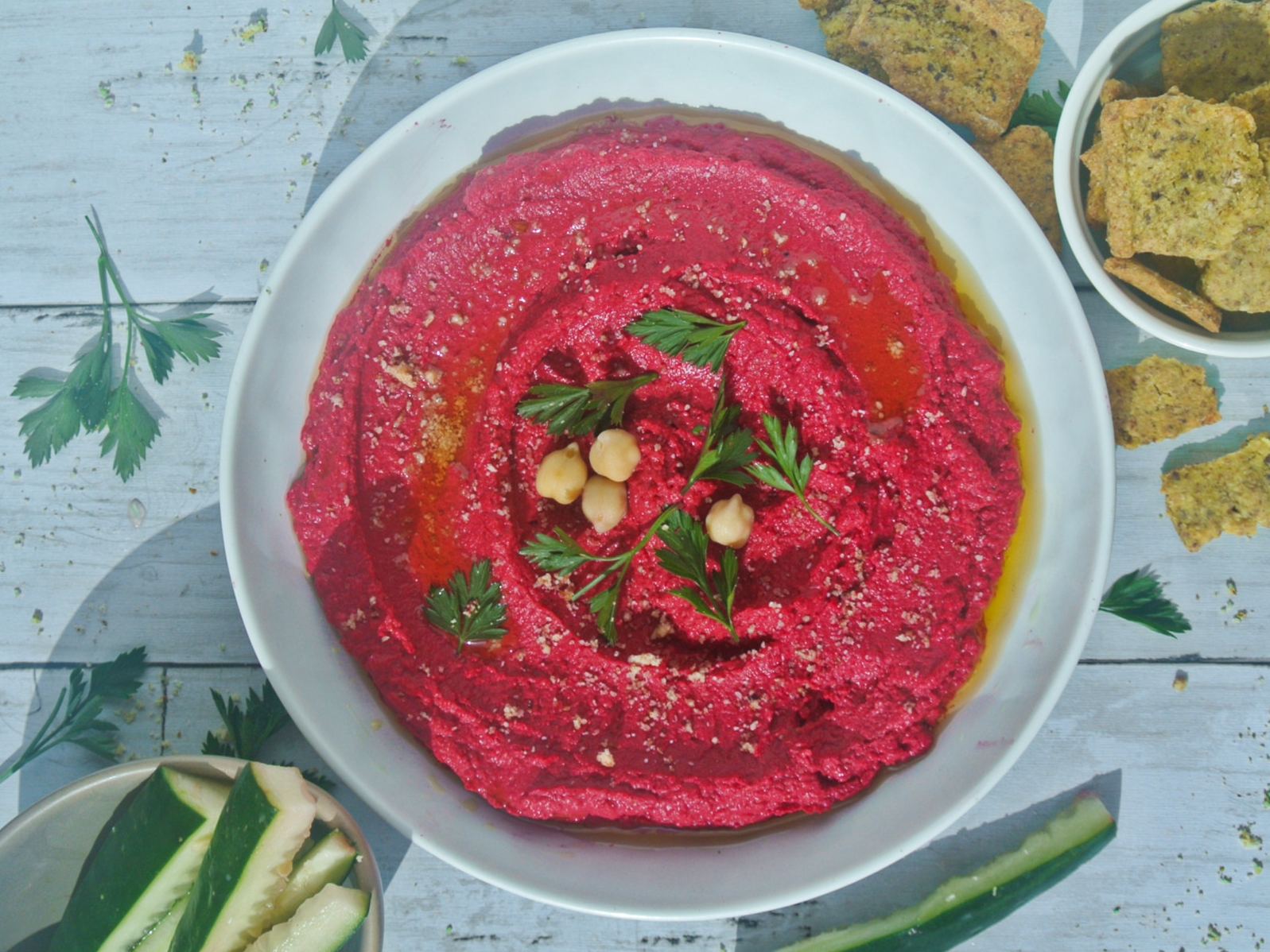 El paso a paso para preparar un delicioso hummus de remolacha