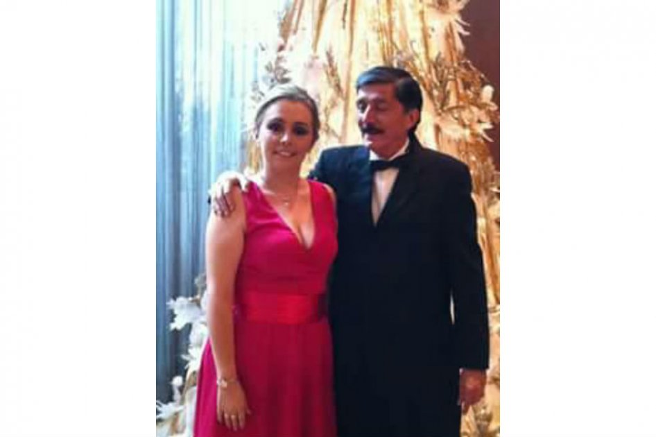 El periodista José Ignacio Arciniégas en compañía de su hija Andrea. /Archivo particular
