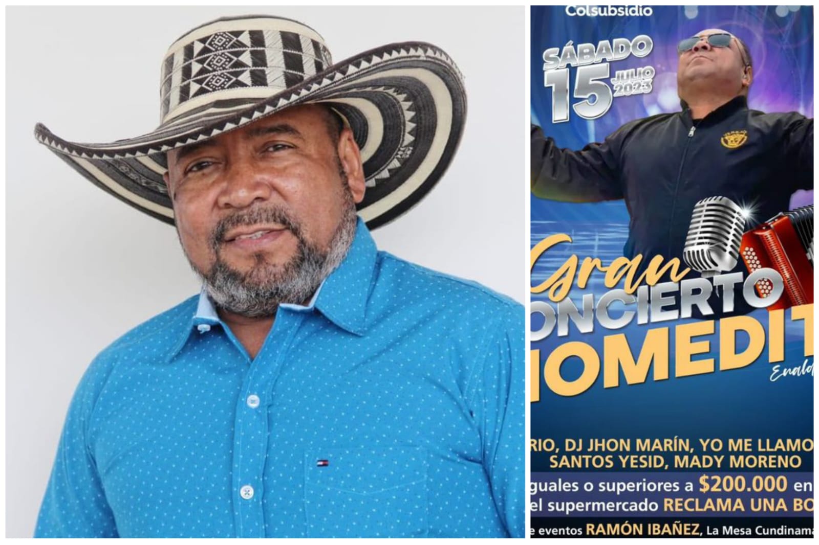 ‘Diomedito’, cantante de vallenato, fue capturado con el clan del Cóndor