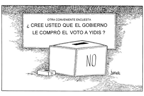 ¿Cree usted que gobierno le compró el voto a yidis?