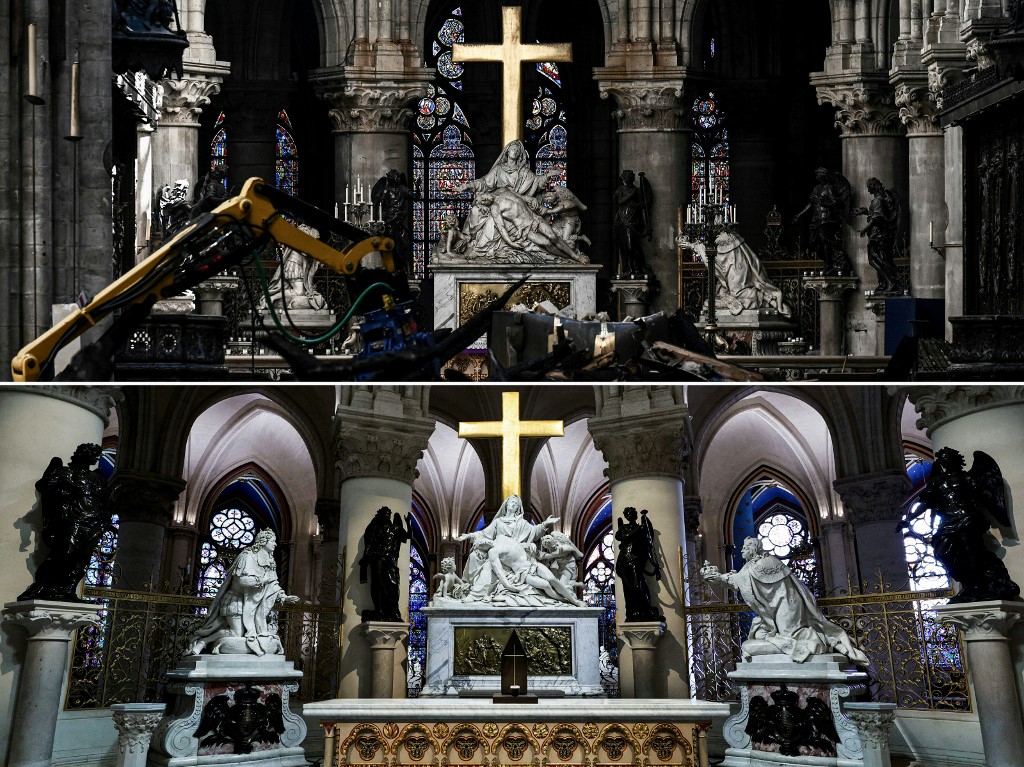 Fotos: Así se ve la catedral de Notre Dame en París después de su restauración