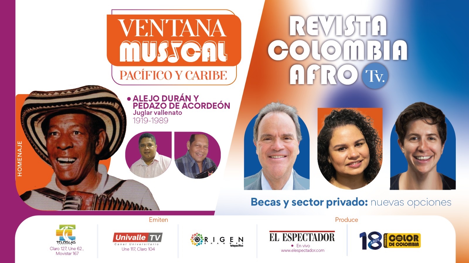 Ventana musical Pacífico y Caribe: 35 Festival en honor a Alejo Durán