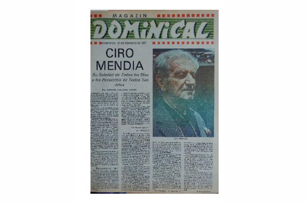El poeta Ciro Mendía según Guillermo Cano