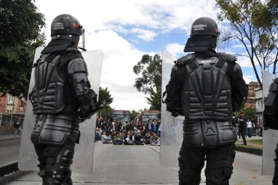 Reportan disturbios entre estudiantes de la Universidad Nacional y el ESMAD