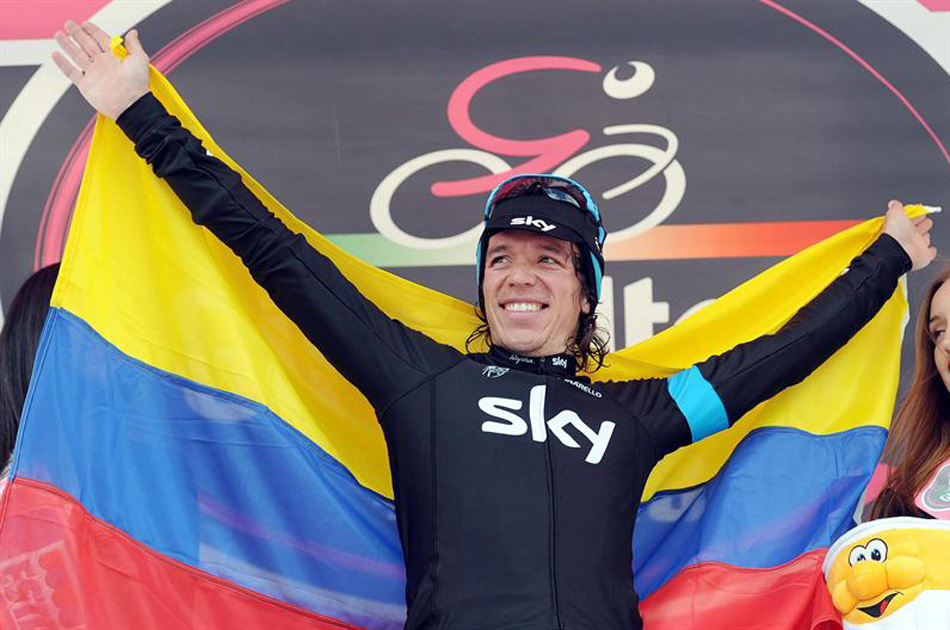 Rigoberto Urán se mantiene tercero en la general del Giro de Italia