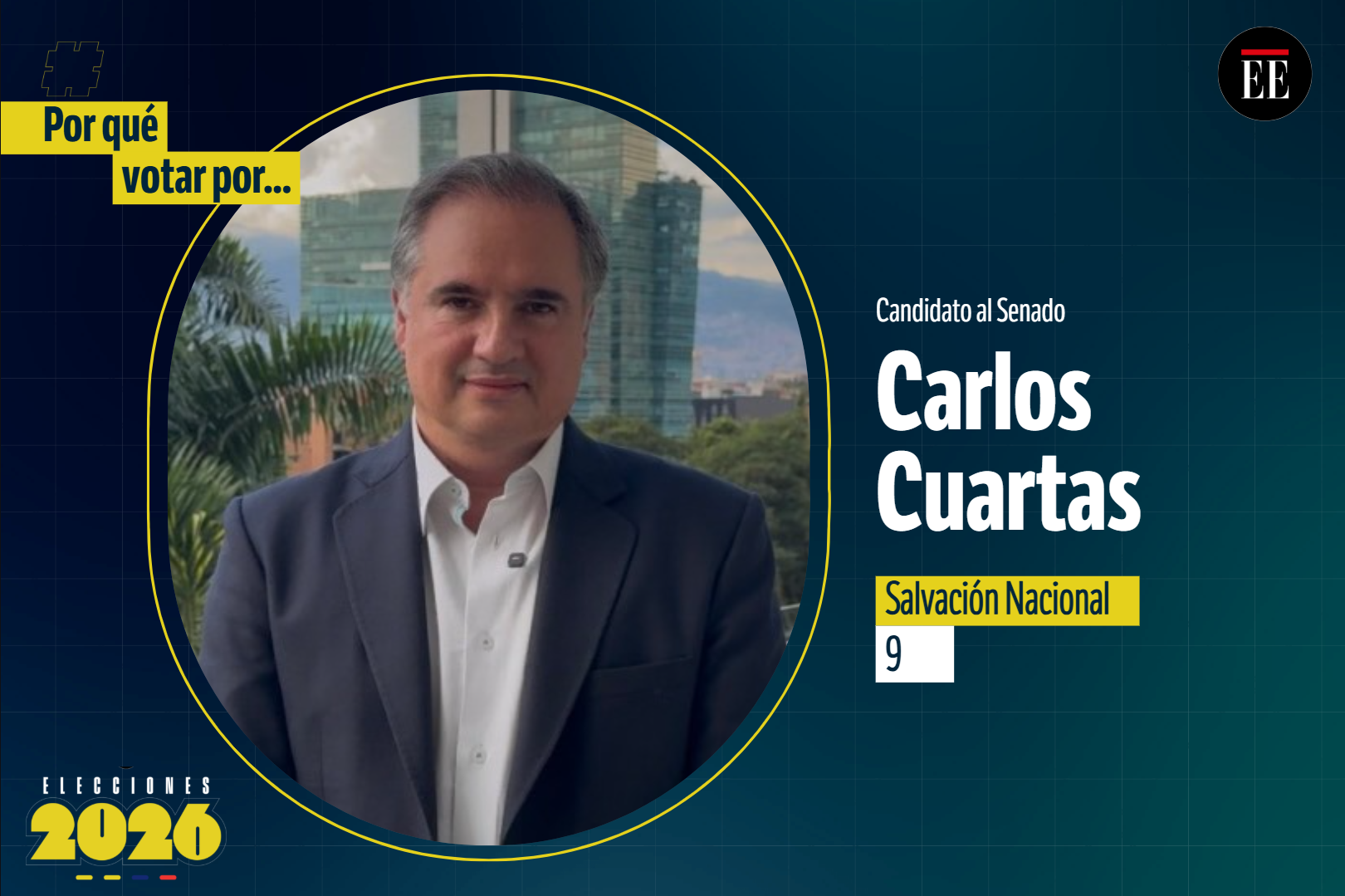 “Por qué votar por”: Carlos Alberto Cuartas Quiceno, candidato al Senado