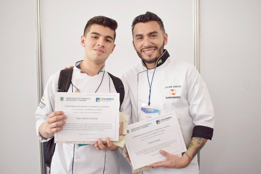 Colombia recibe premio en las Olimpiadas Internacionales de Jóvenes Chefs en India