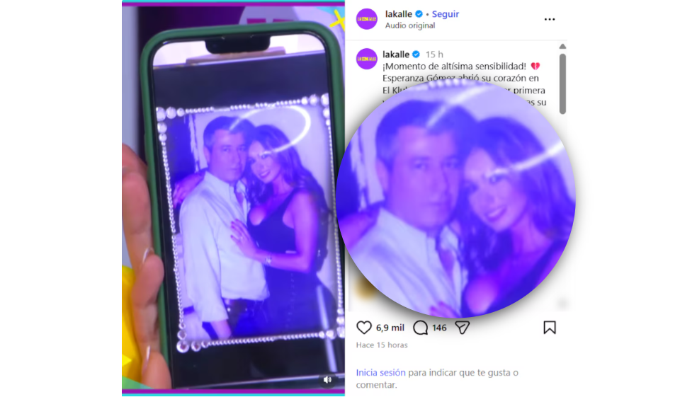Esperanza Gómez mostró por primera vez una foto de su esposo, quien falleció recientemente