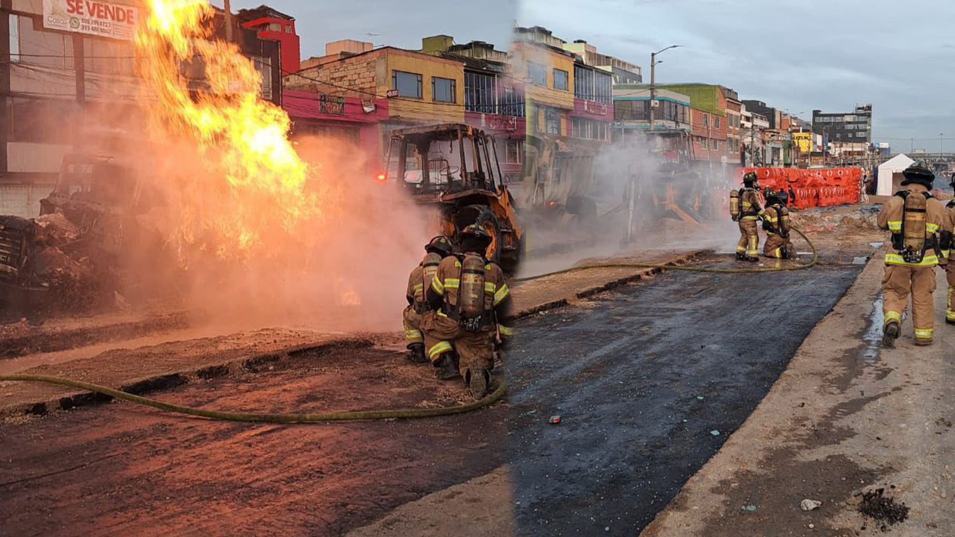 Se registró explosión en el sur de Bogotá por afectación a una tubería de gas