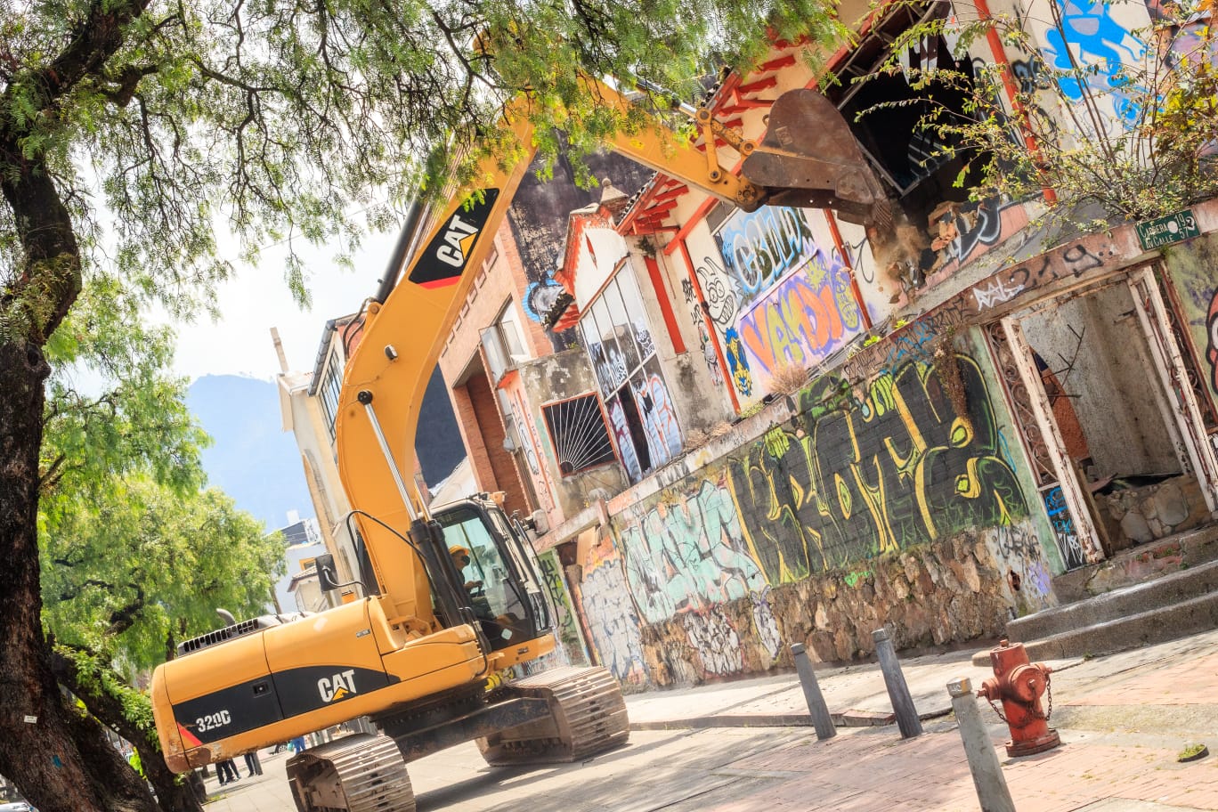 Teusaquillo: por clamor de vecinos y dueños demolieron casa, foco de inseguridad