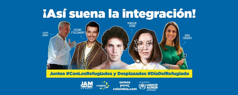Monsieur Periné estará en la conmemoración del Día Mundial del Refugiado en Barranquilla