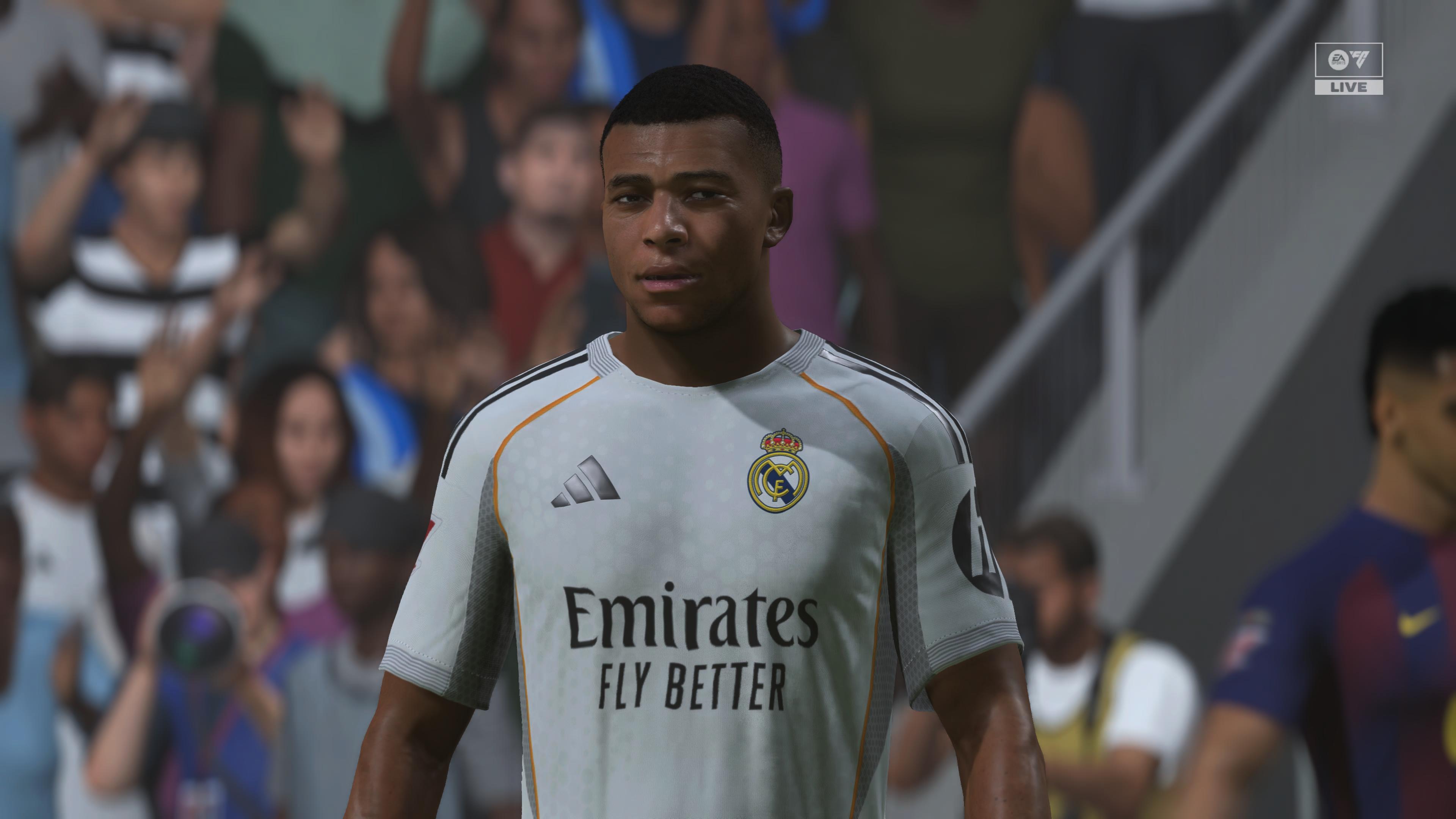 Kylian Mbappé, nuevo número 10 del Real Madrid, en EA Sports FC 26.