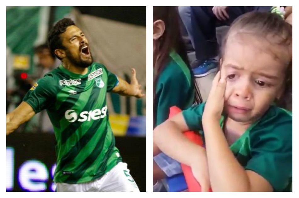 Valentina, la pequeña hincha de Cali que lloró por Andrés Pérez