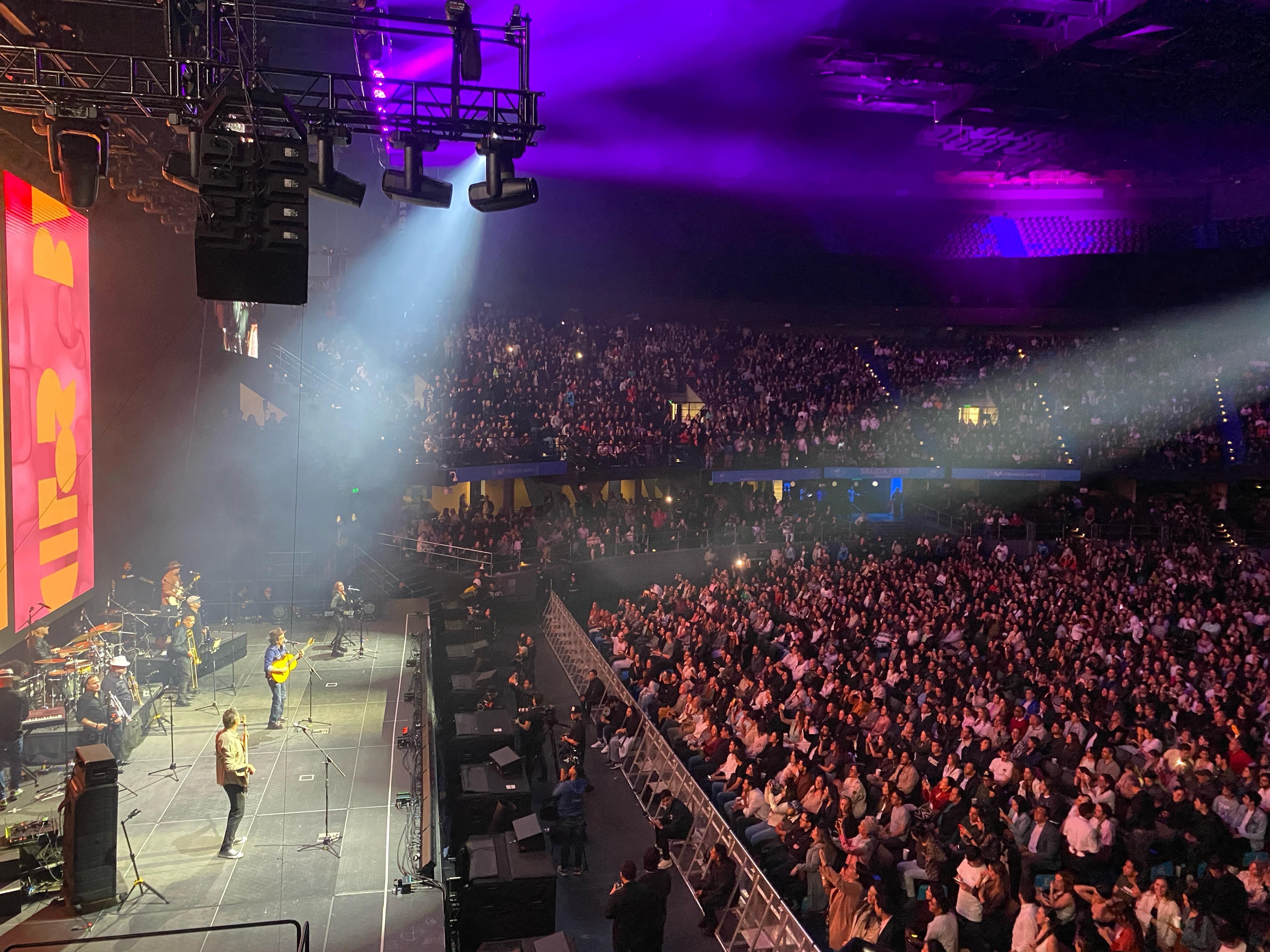 Bacilos se presentó ayer, 13 de marzo, en el Movistar Arena de Bogotá.