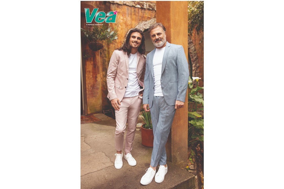 Marcelo Dos Santos y su hijo protagonizan la portada de la revista Vea del día del padre