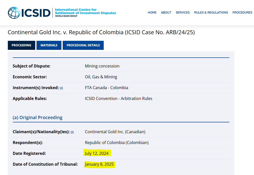 El caso Zijin Continental Gold, si bien era prioritario, no lo era en comparación con el de Glencore 5.