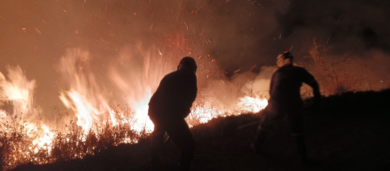 Bomberos controlan incendios forestales en Chipaque, Nemocón y Cucunuba