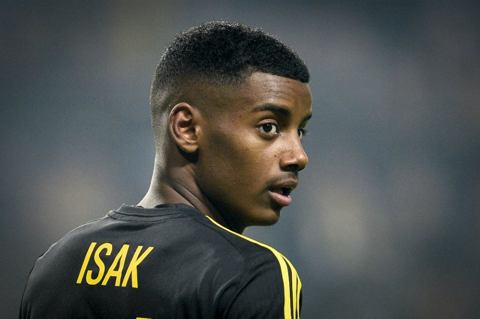 Alexander Isak, futbolista sueco. Foto: AFP