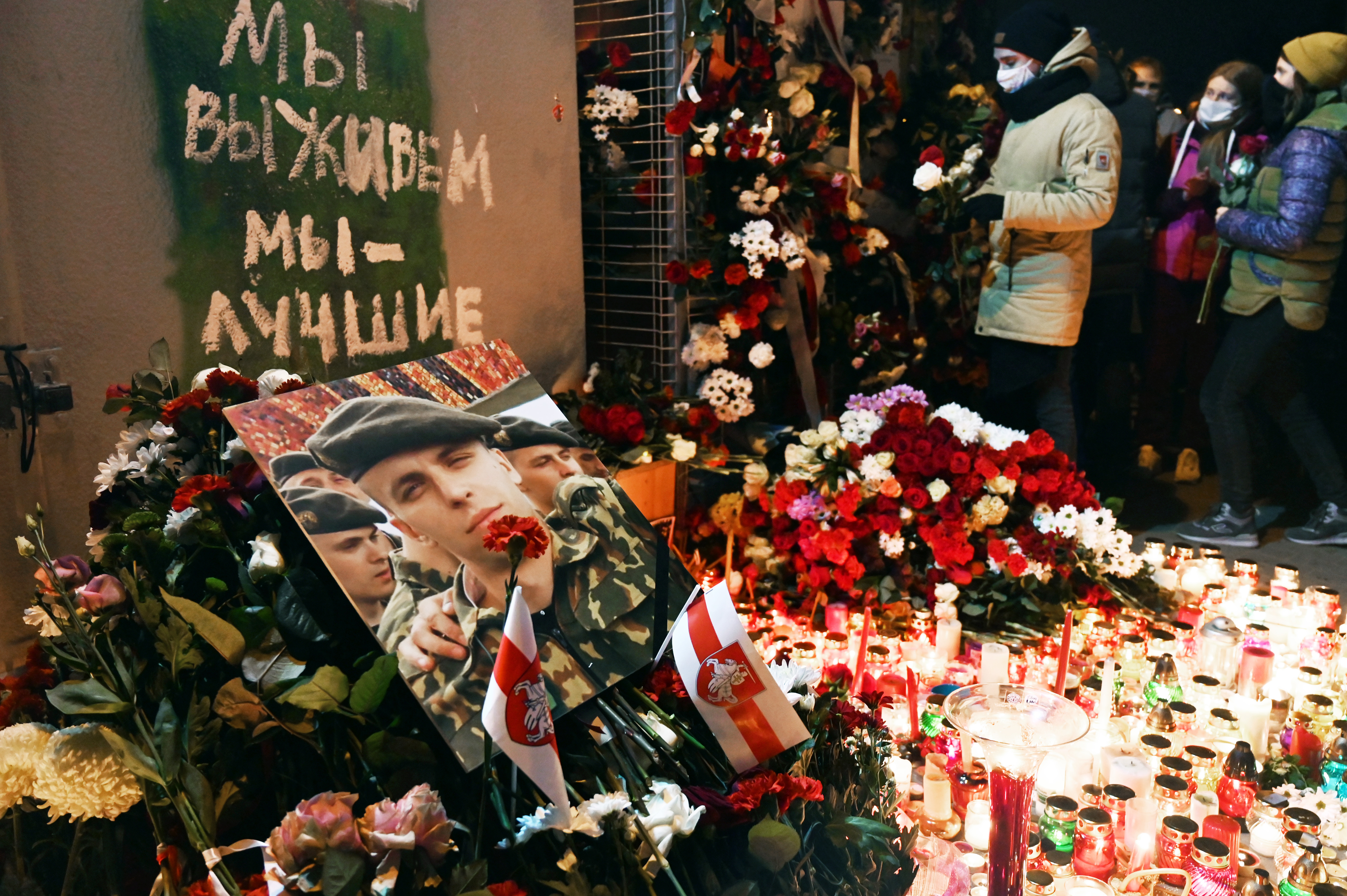 En fotos: Marchas en Bielorrusia por la muerte de un joven que fue golpeado por agentes