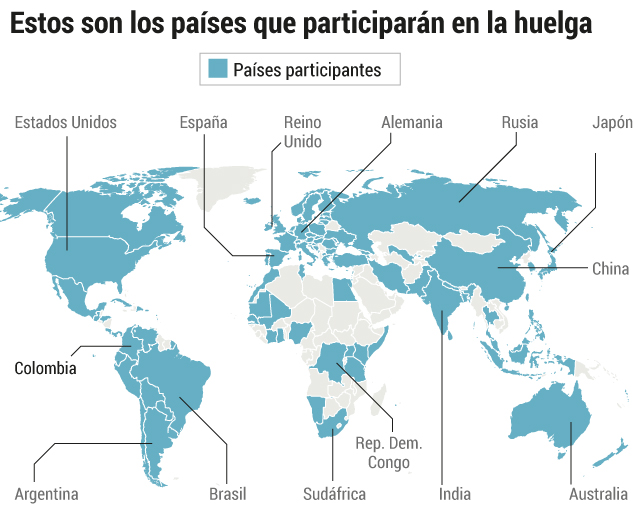Hasta el momento, 107 países han confirmado su participación.Gráfico El Espectador