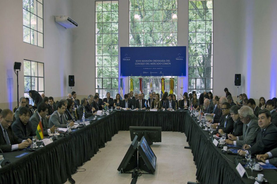 Vista general de la inauguración de la Cumbre del Mercosur en su cumbre número 47 en Paraná, Argentina.