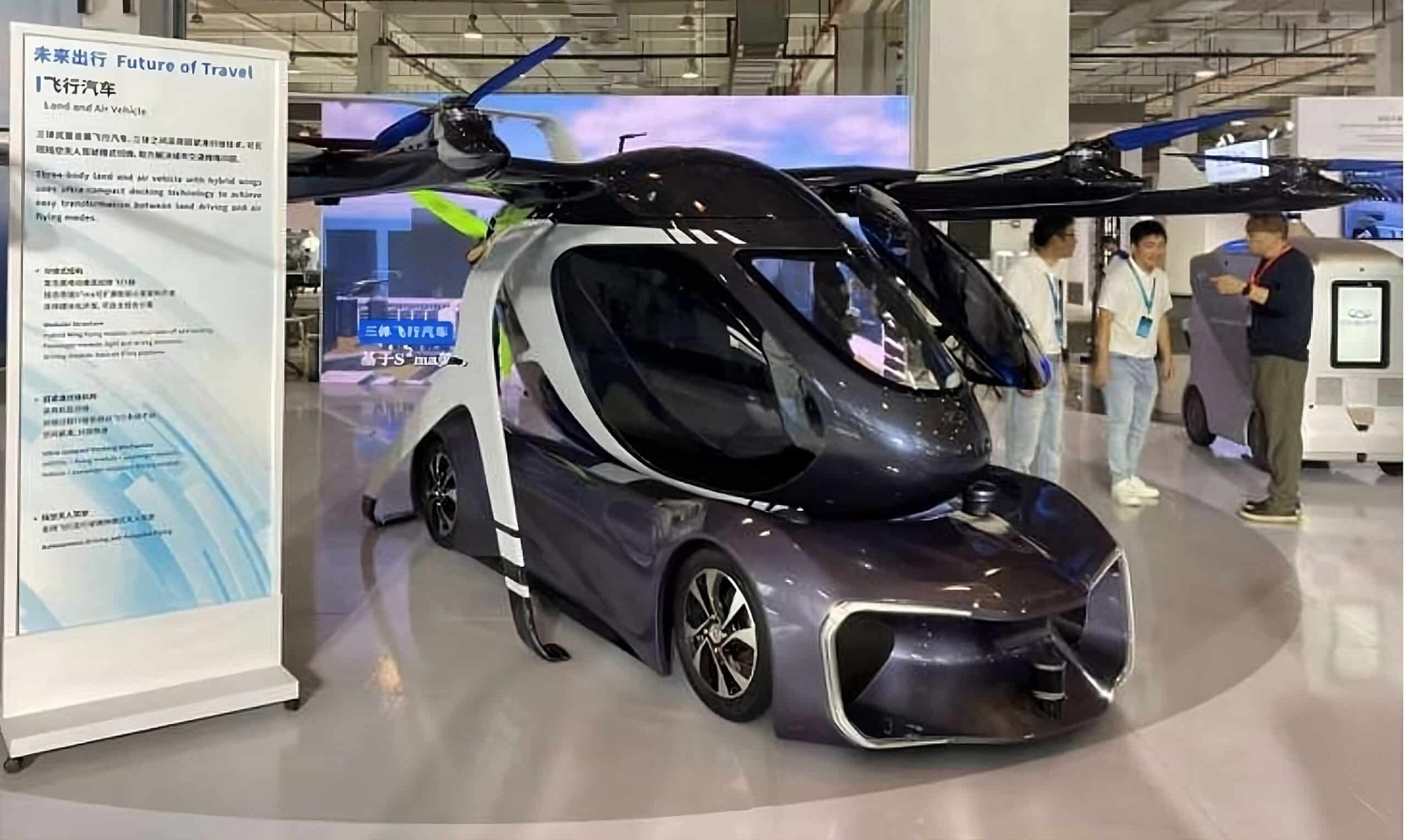 Así es el prototipo de carro volador de Chery, presentado en China