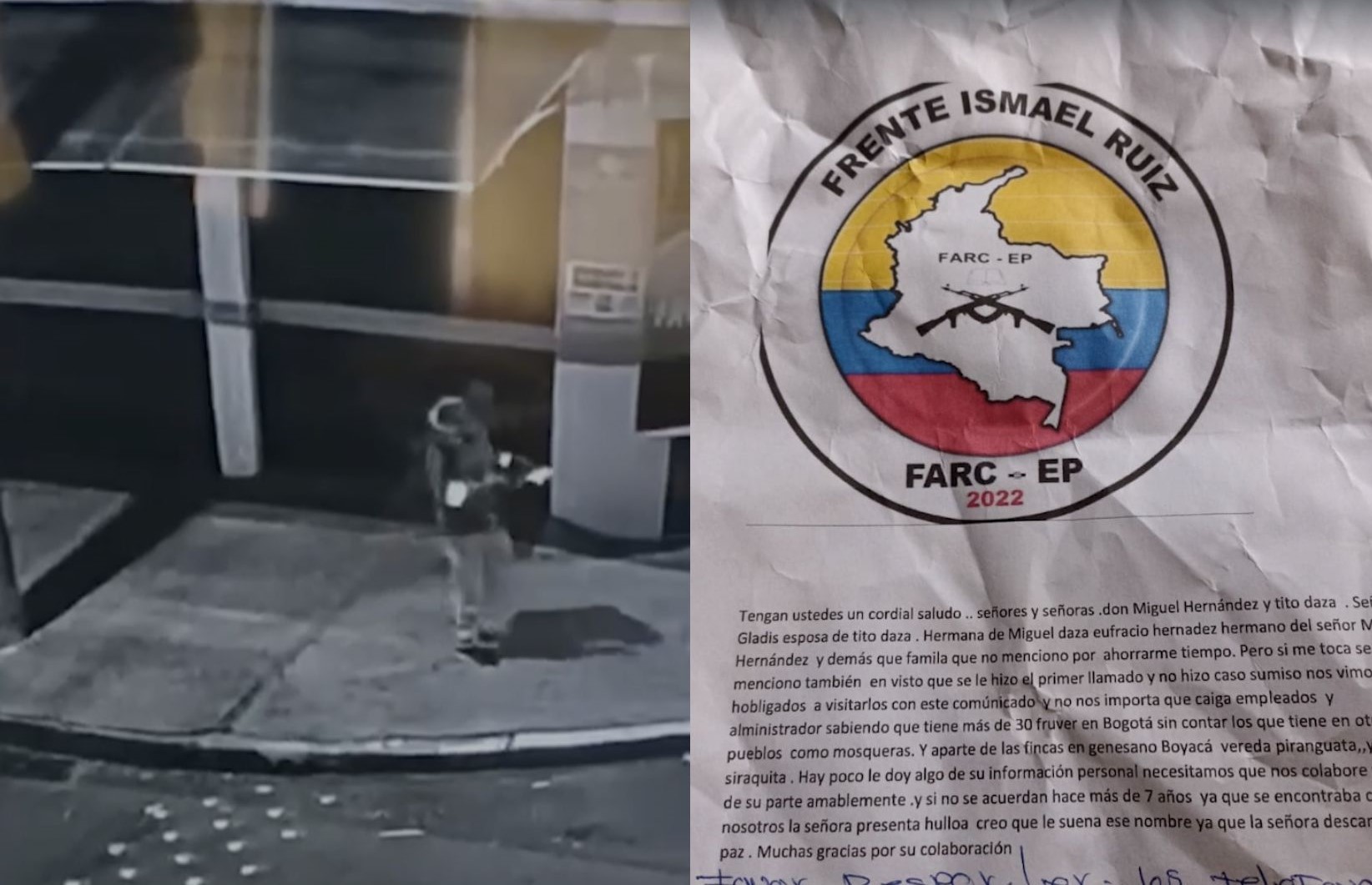 Cae banda que extorsionaba con panfletos alusivos a disidencias de las FARC en Bogotá