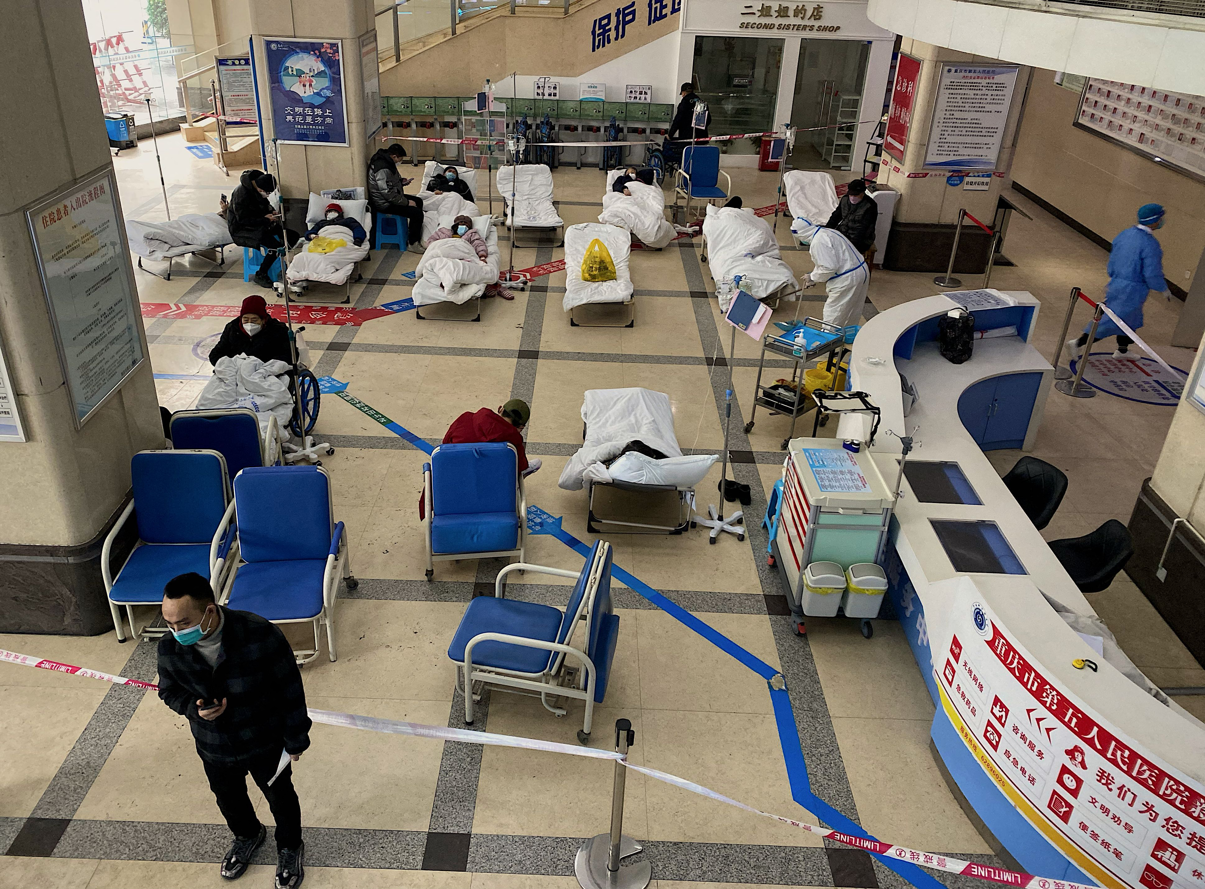 Rebrote de casos de covid satura hospitales en China
