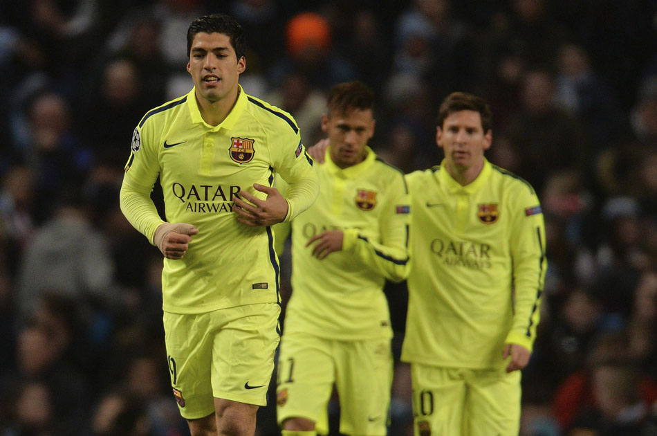 Barcelona venció a Manchester City con doblete de Luis Suárez