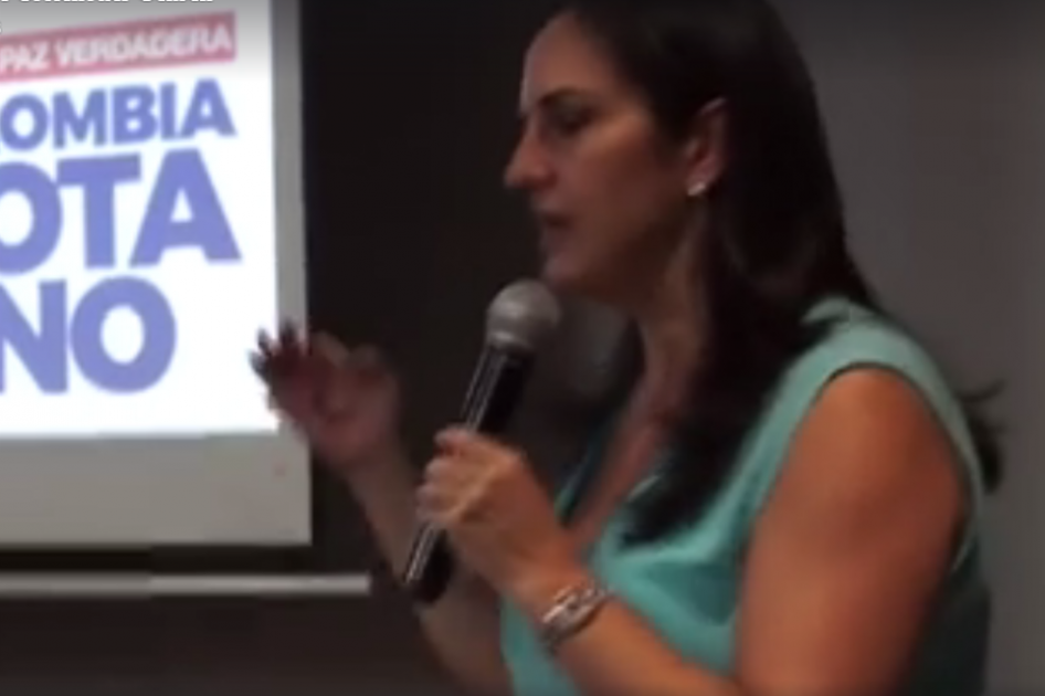 María Fernanda Cabal publicó el video de sus declaraciones en sus redes sociales.