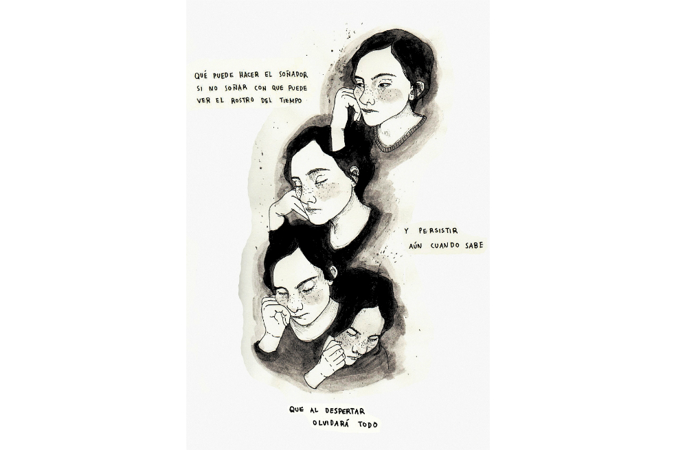 “Soñar que el tiempo existe”, ilustración de Laura Henao. / Cortesía