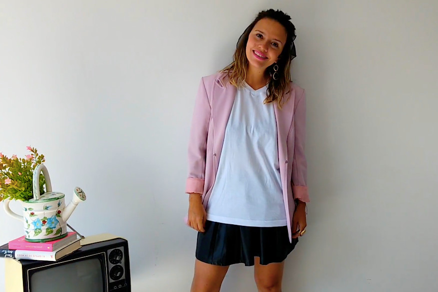 Video: cinco looks para la oficina usando una camiseta blanca