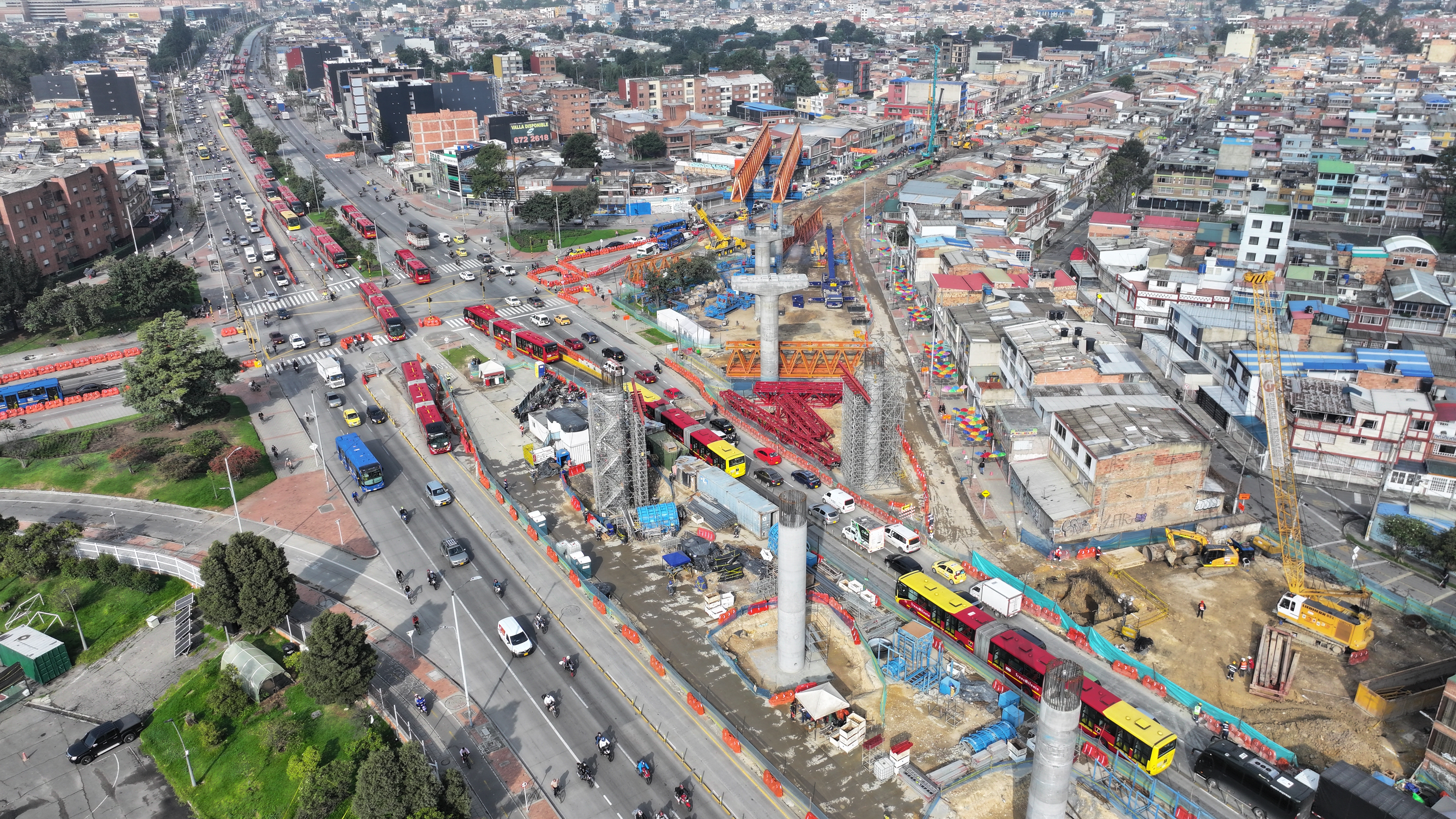 Metro de Bogotá: anuncian cierres en Autosur por la construcción de vigas pórtico