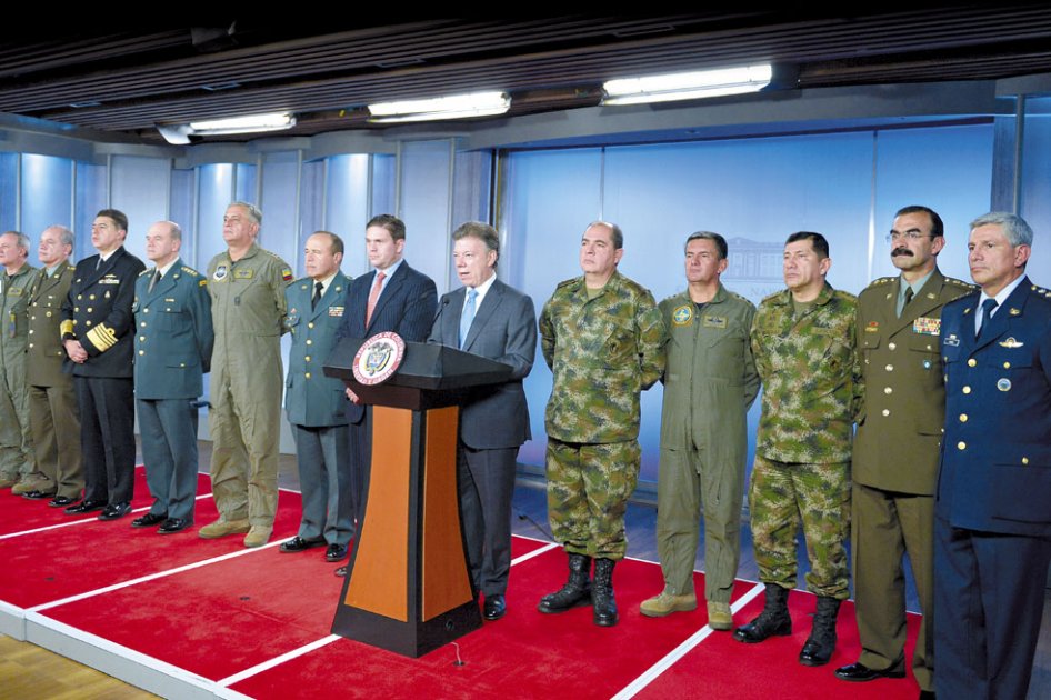 La nueva cúpula militar y de Policía fue anunciada por el presidente Juan Manuel Santos Calderón el lunes en la noche.  