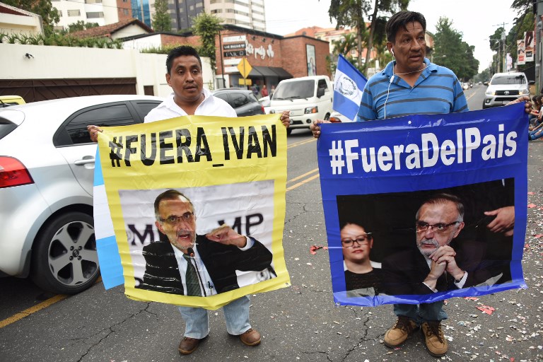 Guatemala pide a las aerolíneas no llevar a Iván Velásquez a ese país