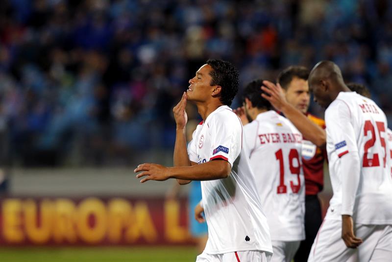 Bacca marcó en la clasificación de Sevilla a semifinales de la Europa League