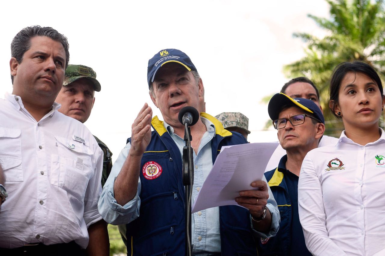 Santos lidera consejo de ministros en Mocoa