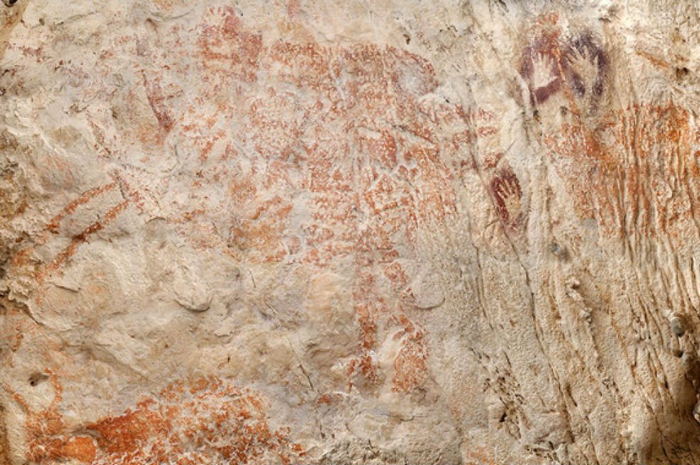 Hallado en Indonesia el testimonio de arte figurativo más antiguo del mundo